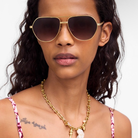 Madewell Wire Frame Aviator Sunglasses main image 4